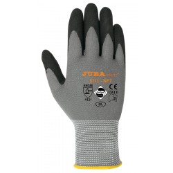 Boite de 50 gants nitrile noir non poudré picots GRIPPAZ 580NR - JUBA